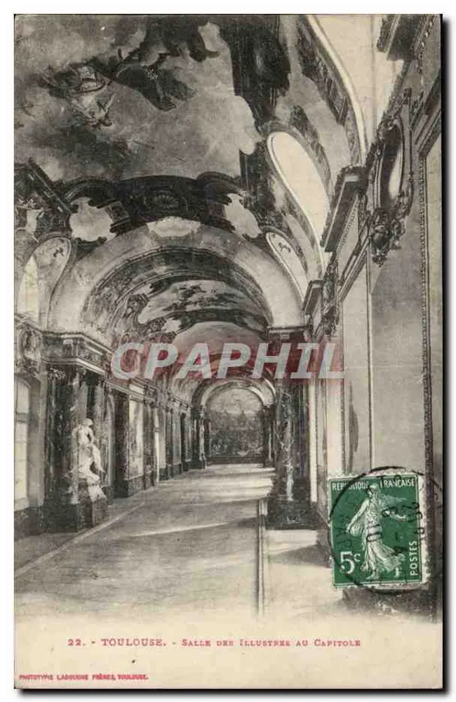 Toulouse - Saal der Ehrwürdigen am Capitole — Phototype Lagouze, Toulouse, n°22 - Vorderseite