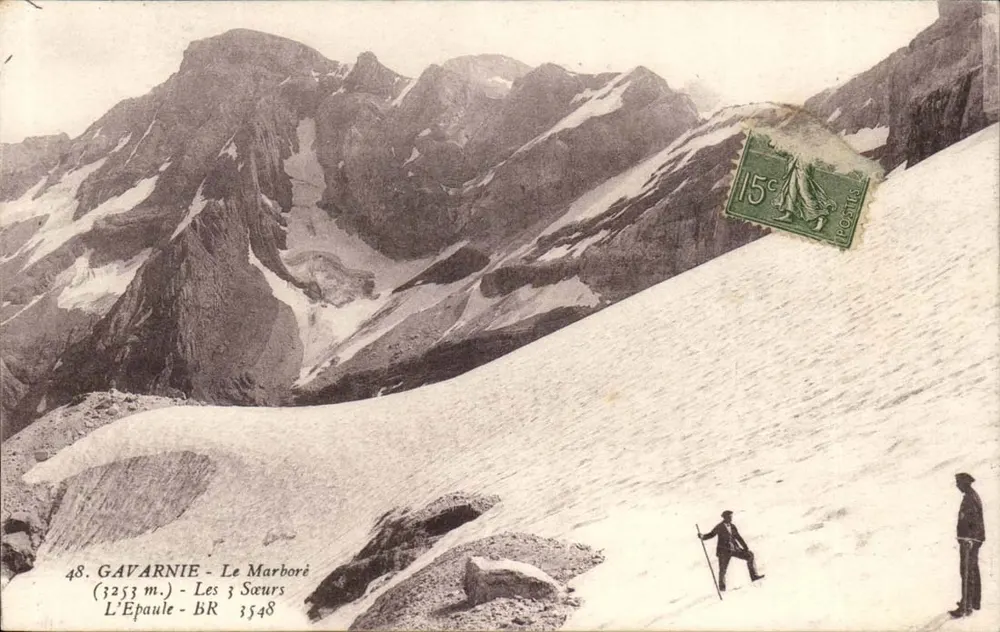 Gavarnie - Le Marboré (3253 m.) - Les 3 Sœurs - L’Épaule - BR 3548 - Vorderseite