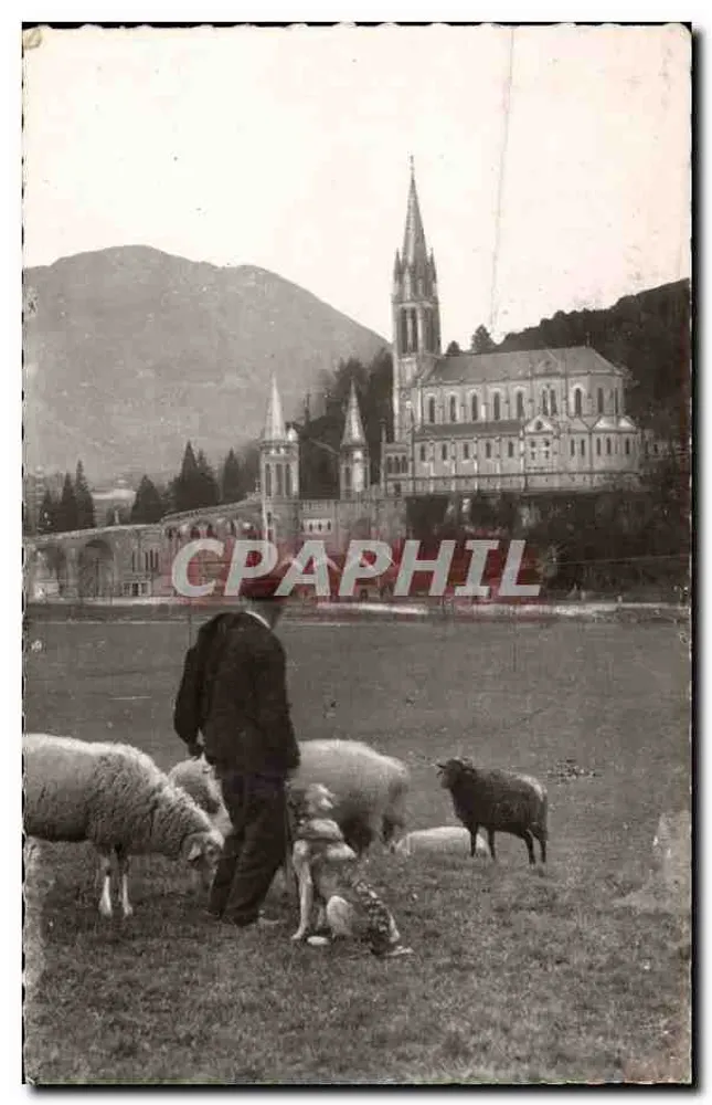 Lourdes — A Basílica — Edição P. DOUCET 1er — Lourdes - Frente