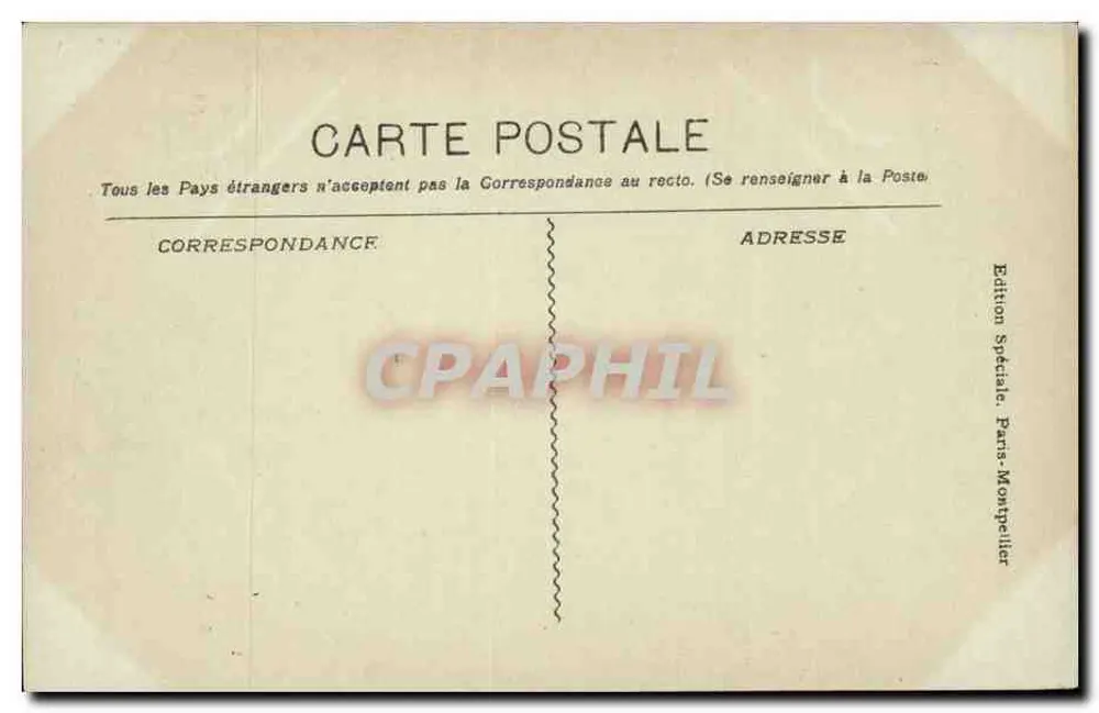 Montpellier - Fachada da Catedral — Edição Especial, Paris-Montpellier, n° 393 - Verso