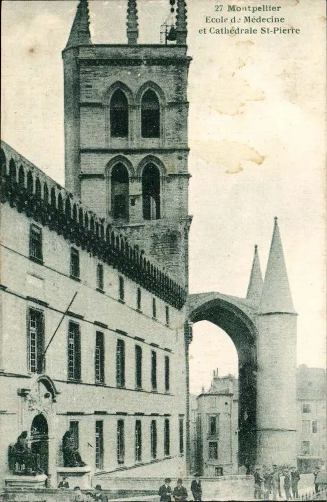 Montpellier — Schule für Medizin und Kathedrale Saint-Pierre — Foto von C. Dennec, Rue Diderot - Vorderseite