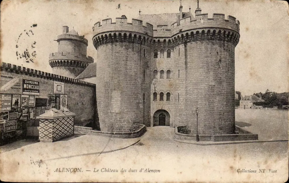 Alençon — O Castelo dos Duques de Alençon — Coleções NT Poget - Frente