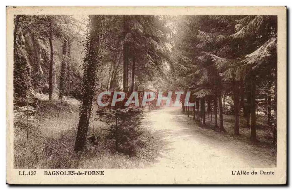 Bagnoles-de-l'Orne — A Avenida do Dante — LL.137 — Cliché das Artes Fotomecânicas - Frente