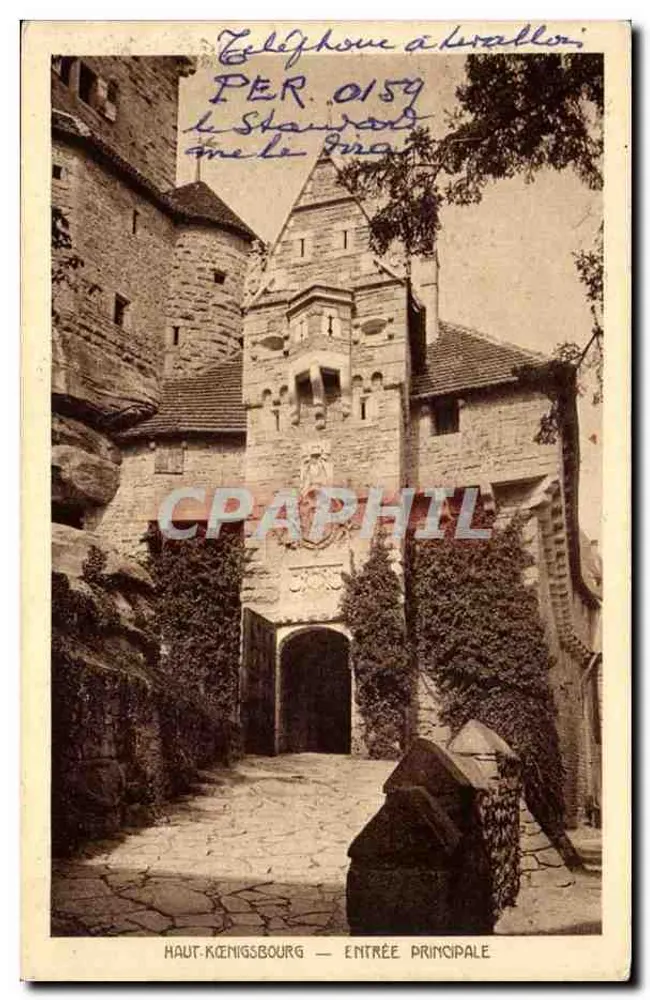 Haut-Königsbourg — Entrada Principal — editor não visível - Frente