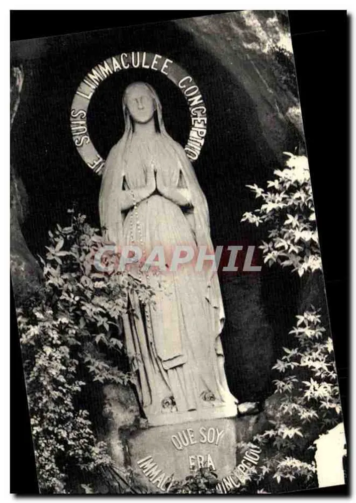 Estátua da Virgem Imaculada Conceituada — Lourdes — editor P. ROSAIRE - Frente