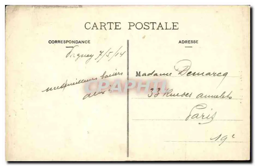 Toul Pittoresque — Facha da Catedral — Gerdolle et Briquet, editores, Toul - Verso