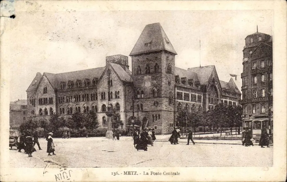 Metz - A Posta Central — n°136 — editor: Bonnerie - Frente