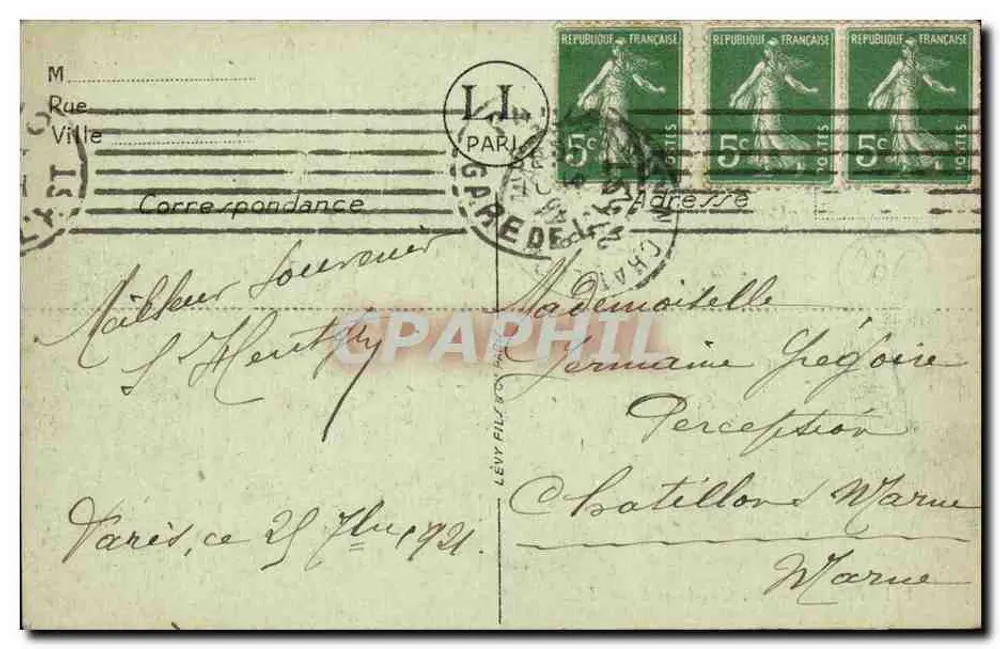 París — La Conciergerie — LL. — N° 871 - Reverso