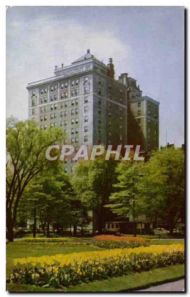 Le Ritz-Carlton, Boston — hotel elegante sopra il parco — editore Bromley & Company, Boston - Recto