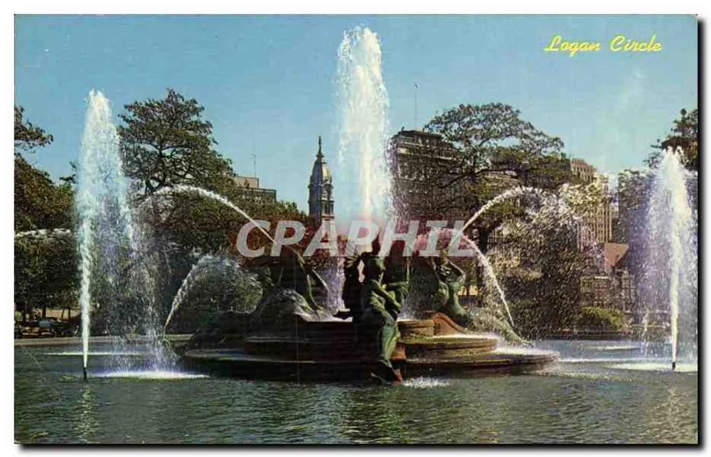 Fontaine Swan Memorial — Logan Circle — Verlag: Art Colour Card Dist. Inc. - Vorderseite