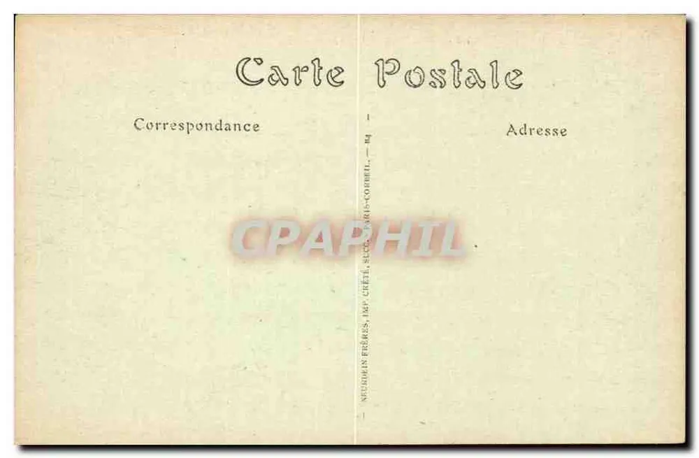 Château de Chantilly — Die Kapelle und die Kapitänshütte — N. D. Jhot - Rückseite