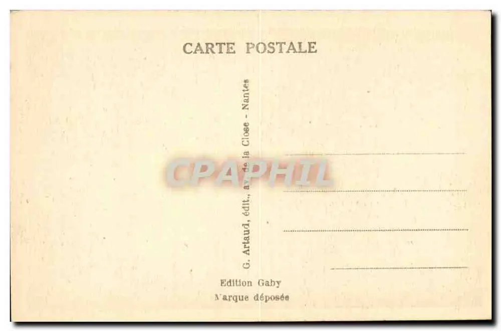 NANTES — A Psalette — Gaby, n°129 - Verso