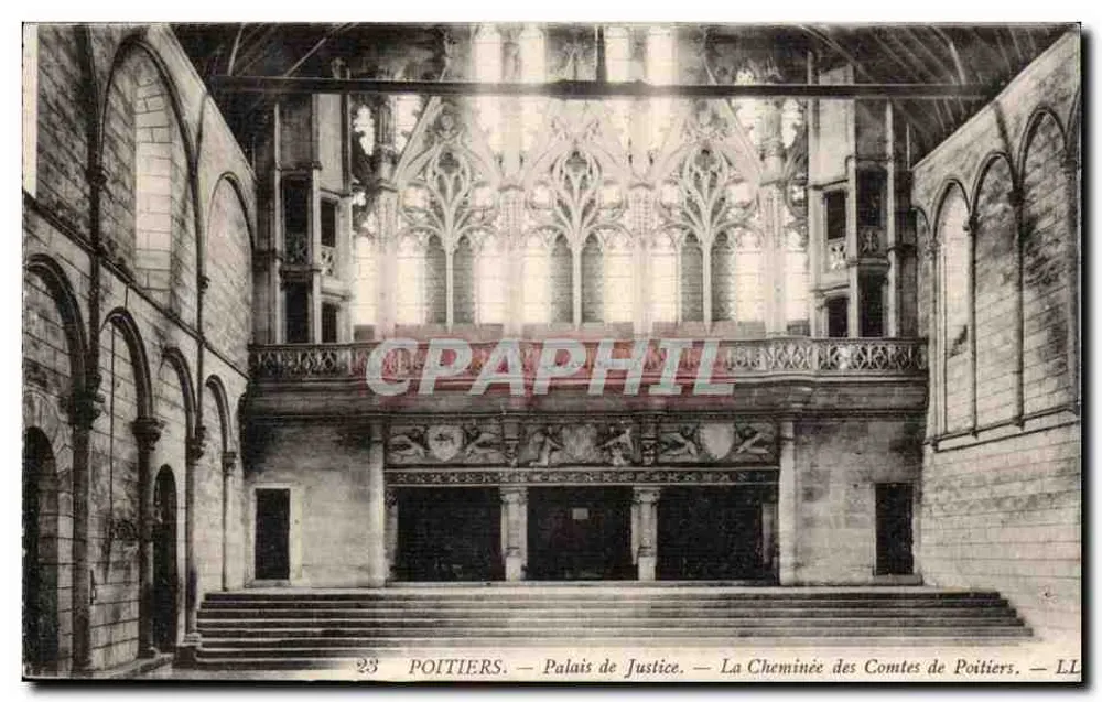 Poitiers — Palast der Justiz — Das Kamin der Grafen von Poitiers — LL - Vorderseite