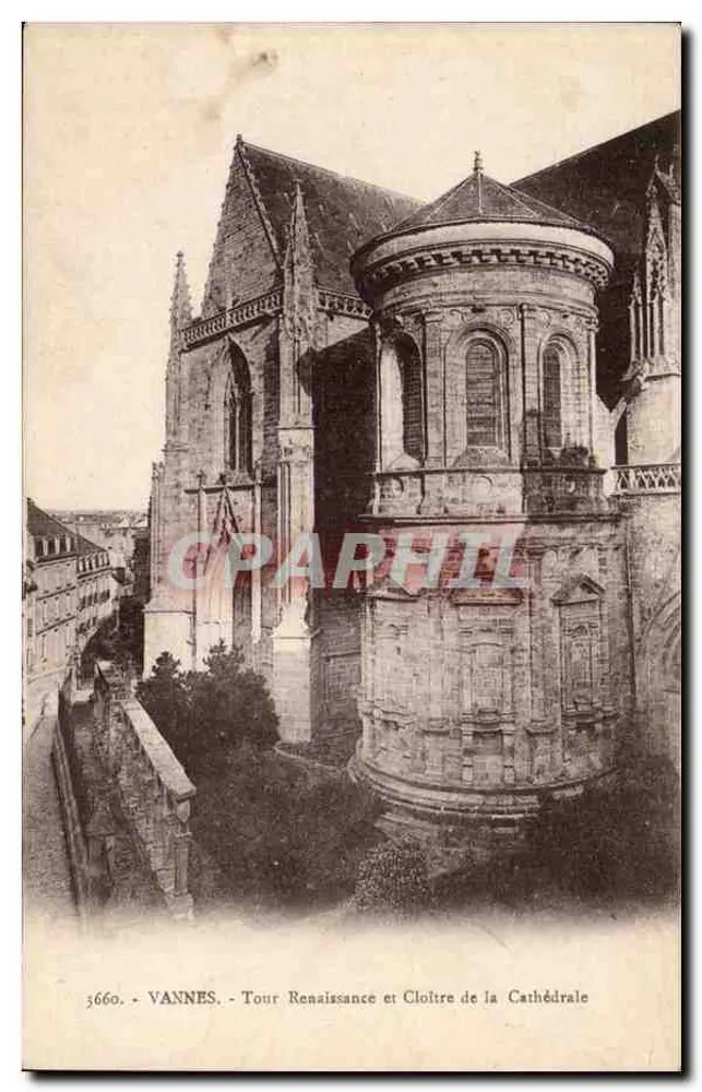 VANNES - Torre Renascentista e Claustro da Catedral — Laurent, Nantes - Frente