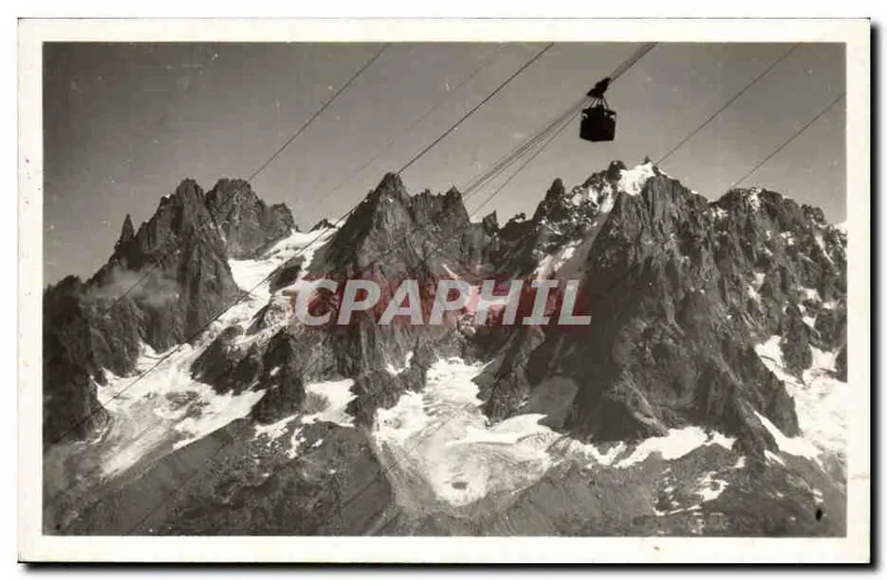 Teleférico de Plan-Praz Brévent e as Agulhas — CI. C. Tairraz Chamonix - Frente