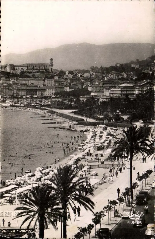Cannes — Die Strandpromenade Croisette — Kunstausgabe Munier, n°117 - Vorderseite