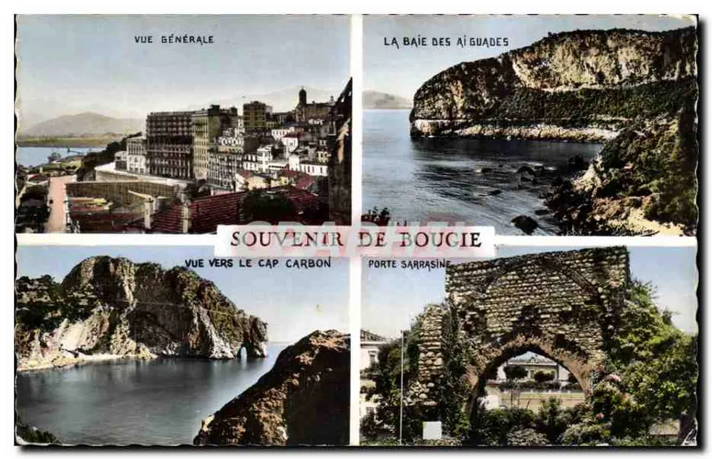 Bougie — Vista geral, Baía das Aiguades, Cabo Carbon, Porta Sarrasine — Cie des Arts Photomécaniques, Paris - Frente