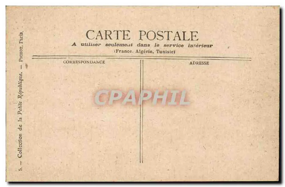 Paris — A Coluna de Julho — Coleção da Petite République, Paris - Verso