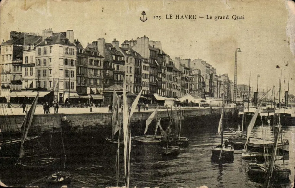 Le Havre — O grande cais — Editor desconhecido, n° 123 - Frente