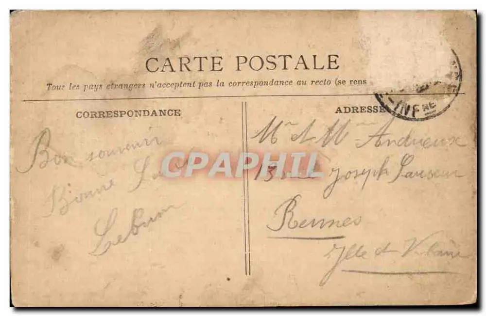 Le Havre — O grande cais — Editor desconhecido, n° 123 - Verso