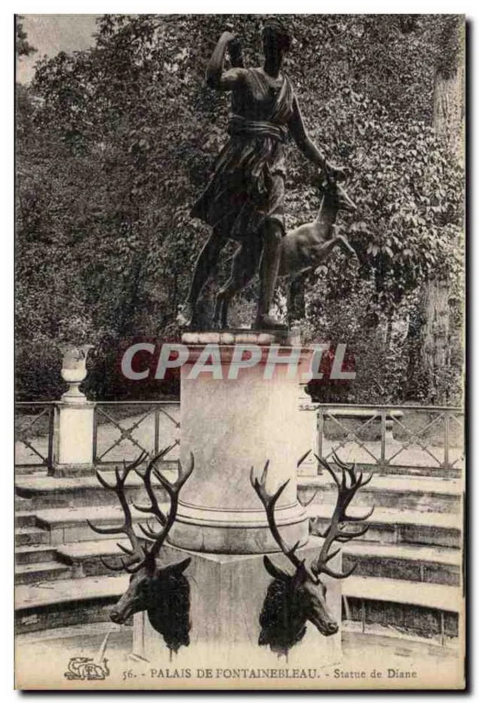 Schloss Fontainebleau — Statue der Diana — n°56 - Vorderseite