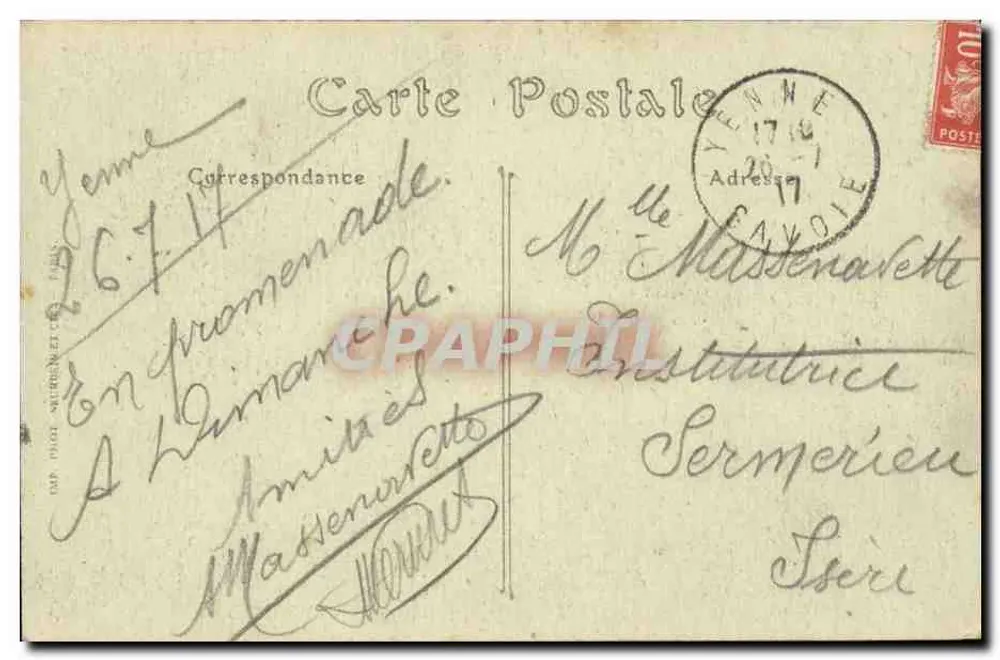 As Gorges de Yenne — Environs de Belley — Librairie Montbarbon, Belley - Verso