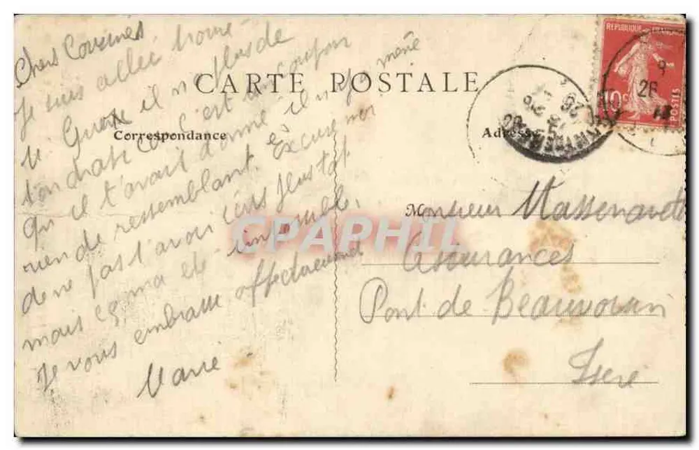 Puente Saint-Bruno — Dauphine, sobre el Guiers-mort, n° 308 - Reverso