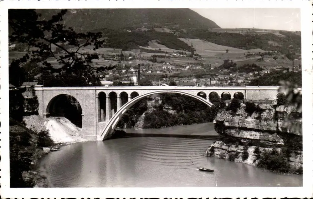 Bellegrande (Ain) — Ufer des Rhônes. Der Viadukt — unbekannter Verlag, Seriennummer nicht sichtbar - Vorderseite