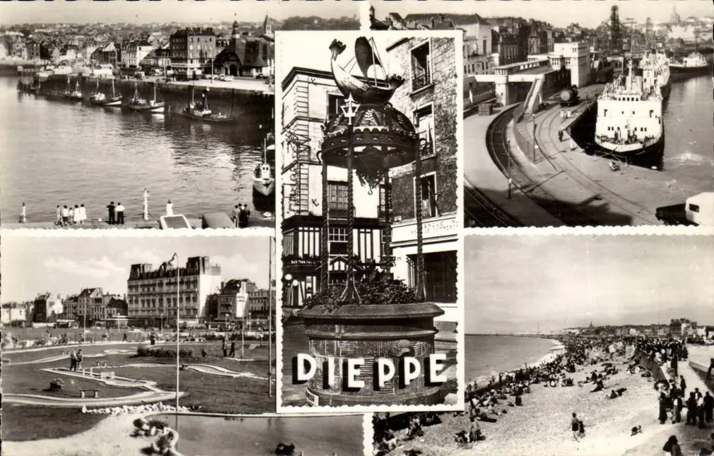 Dieppe — Panoramablick — Verlag La Cigogne, n° 76.217.76 - Vorderseite