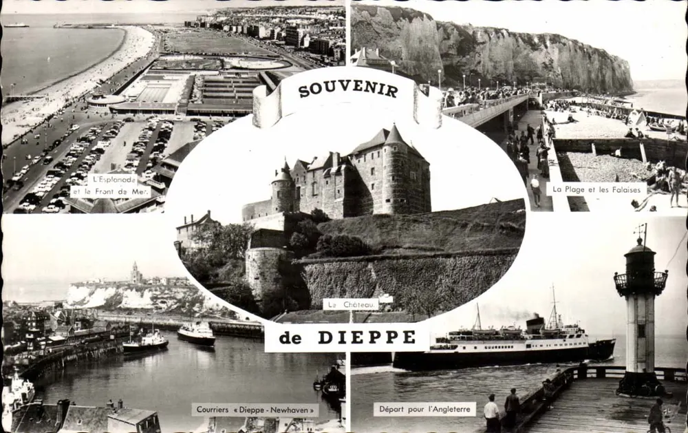 Dieppe — Souvenir de Dieppe — wydawca Artaud et Fils, Nantes - Awers