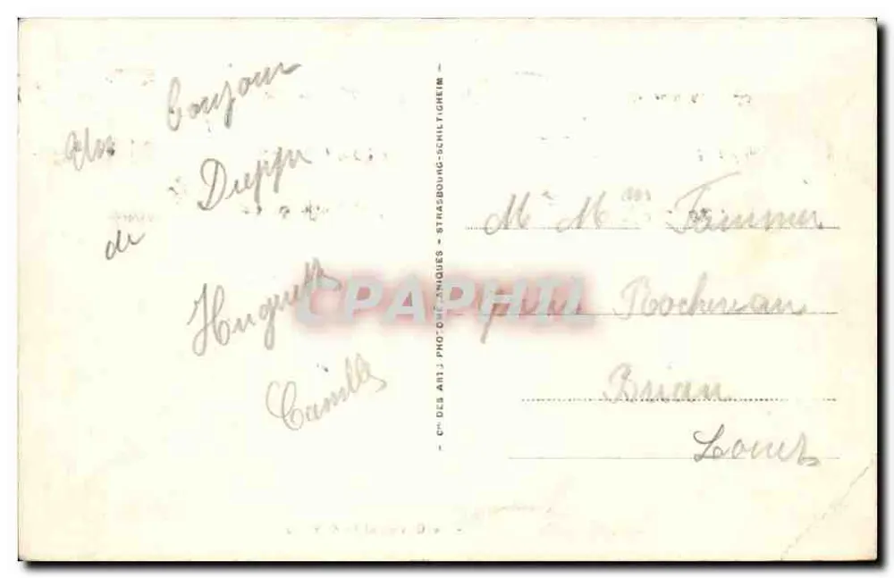 Dieppe - Het Casino en het Kasteel — uitgever A. L. P. n° 279 - Achterkant