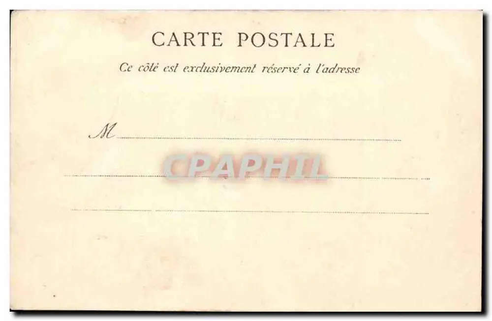 Fécamp — A antiga Abadia de La Trinité — A C.P.A. Paris n°2780 - Verso