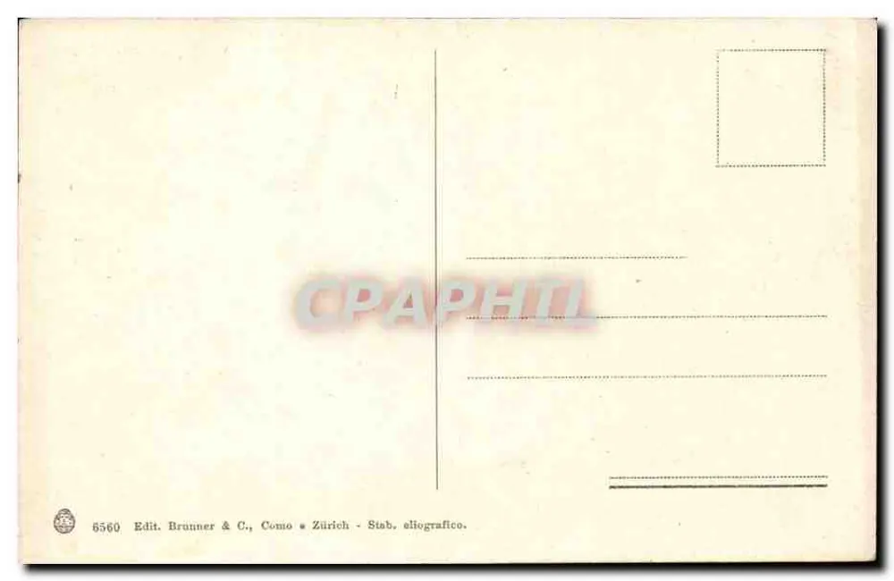 Rom - Via Appia Antica - Grab — Verlag Brunner & C., Como Zürich - Rückseite