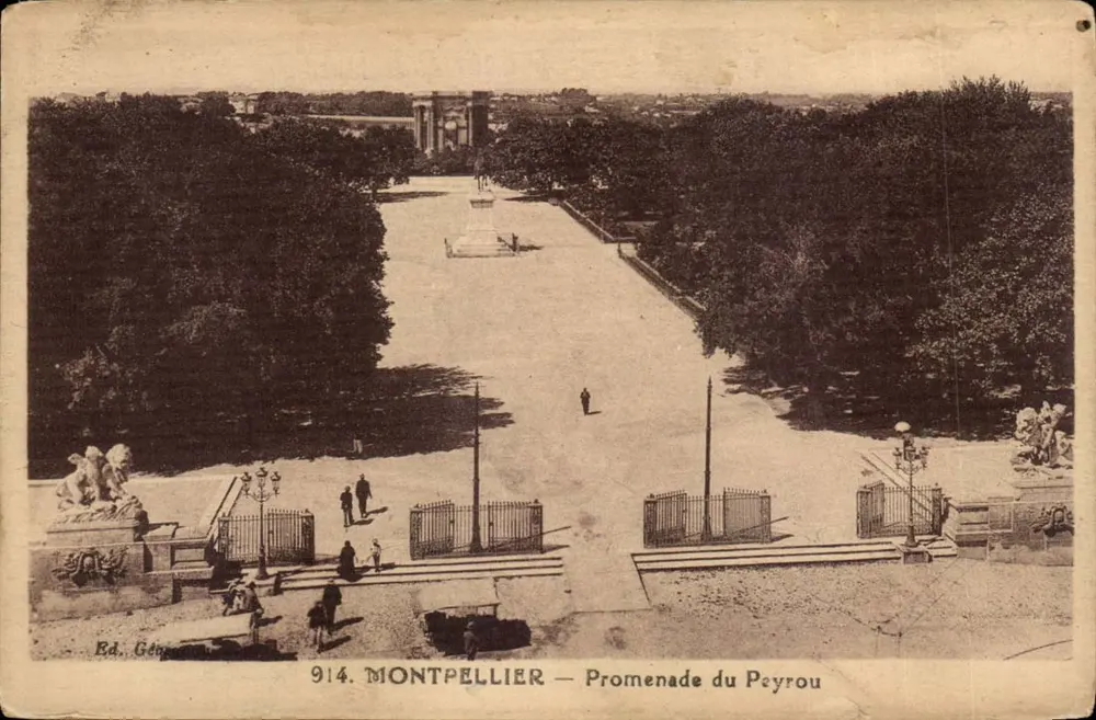 Montpellier — Promenade du Peyrou — Éd. Gép - Frente