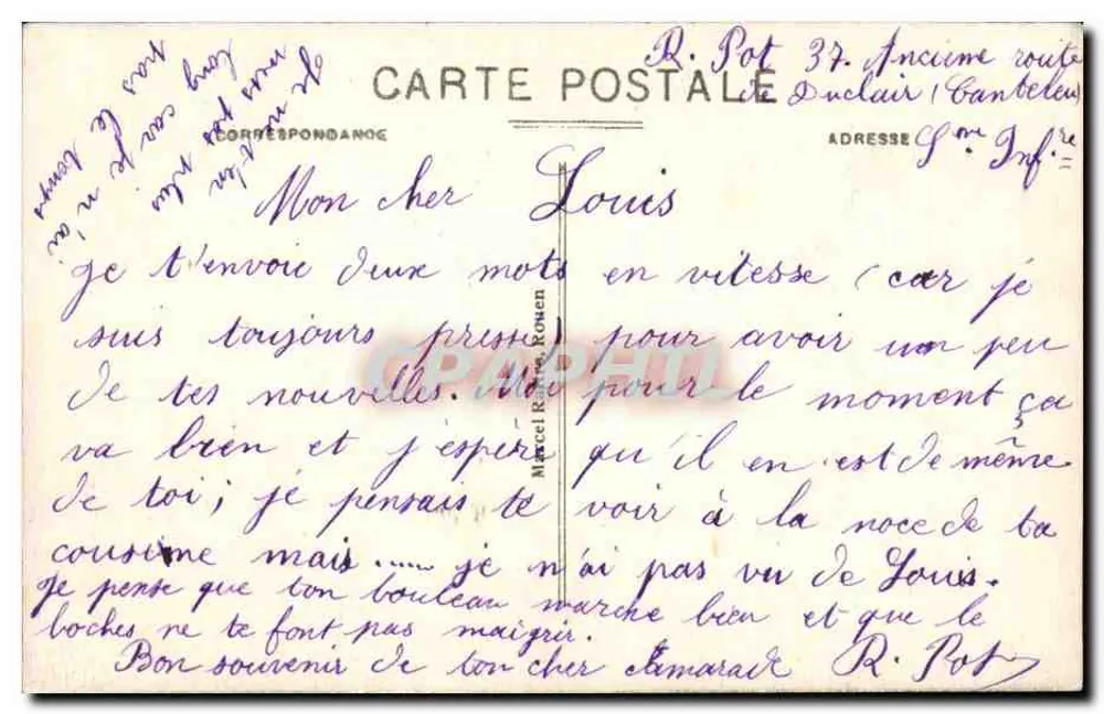 BON-SECOURS — Die Kirche und das Denkmal für Jeanne d'Arc — Verleger: ROUEN Surchubs - Rückseite