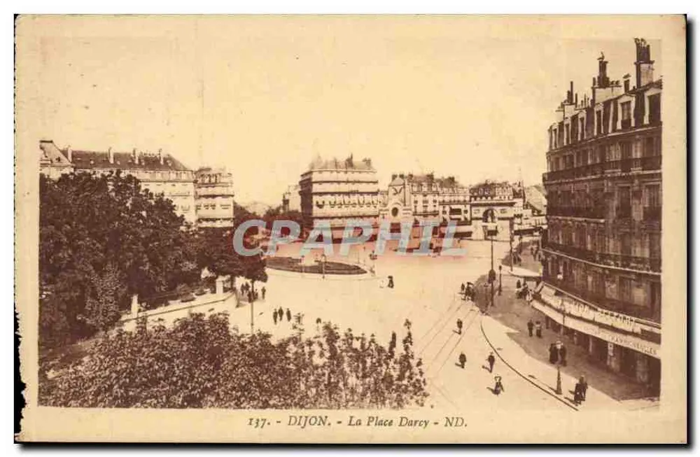 Dijon — A Praça Darcy — editor Lévy e Neurden Aétus, n° 137 - Frente