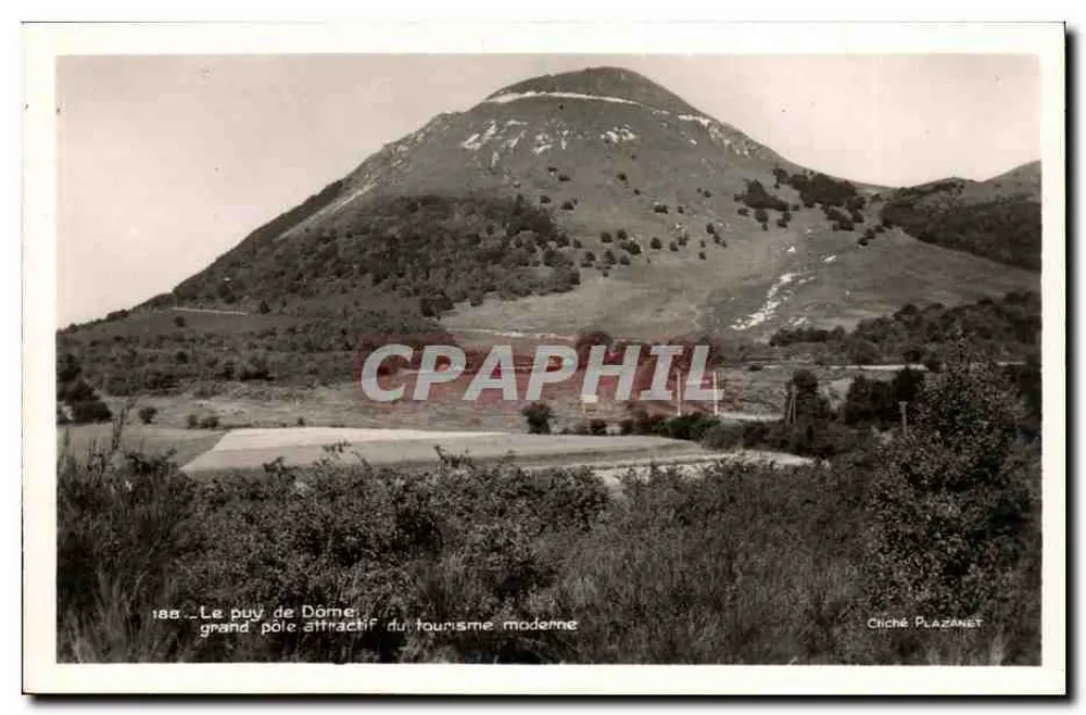Der Puy de Dôme — ein großer Anziehungspunkt des modernen Tourismus — Cliché Plazanet - Vorderseite
