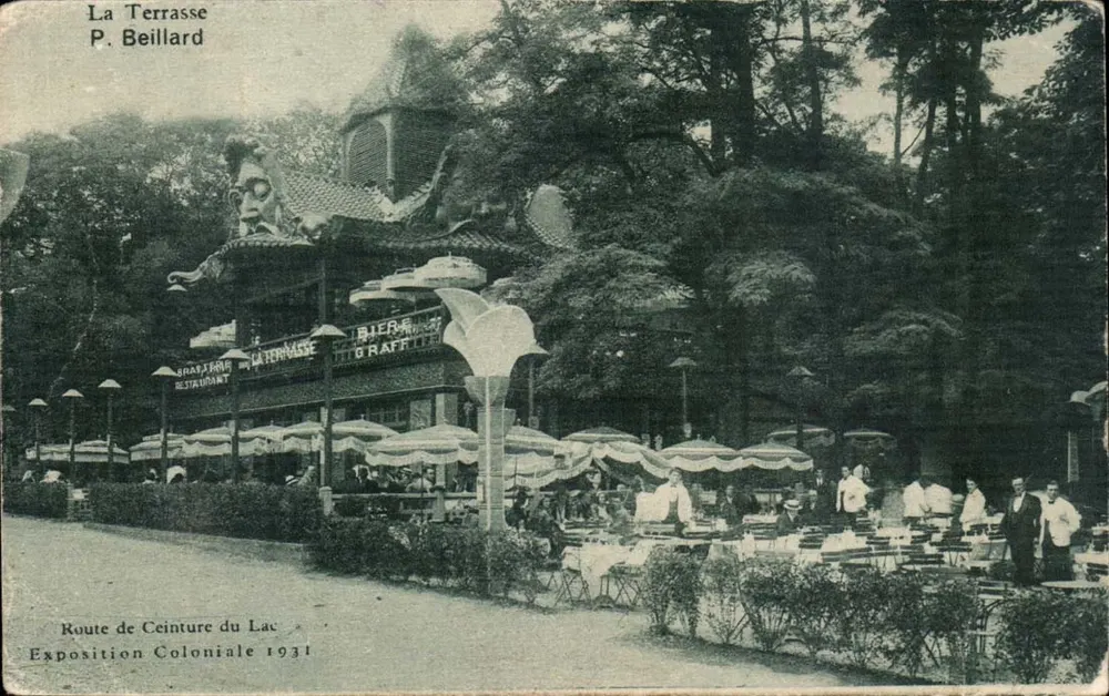 Die Terrasse — Kolonialausstellung 1931 — P. Beillard - Vorderseite