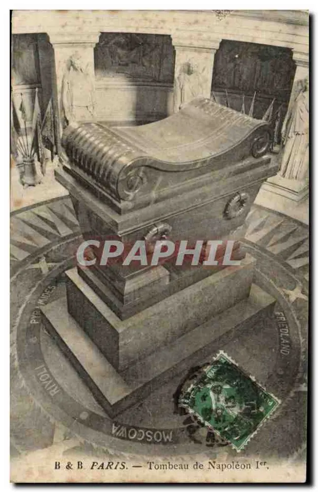 Túmulo de Napoleão I — Paris — B & B Paris, número de série não visível - Frente