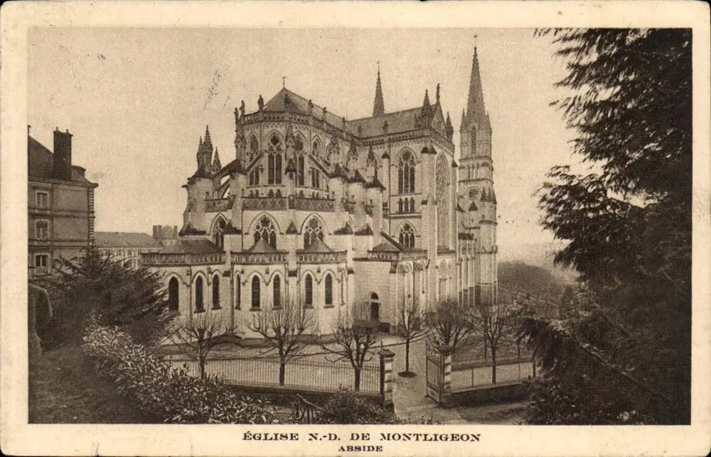 Igreja N.-S. de Montligeon — Abside — De Gerval, editor, Paris - Frente
