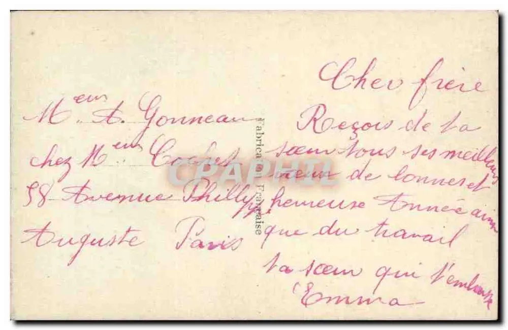 Frau in einem rosa Kleid — Garten-Dekoration — Verlag E.K.O. Nr. 239 - Rückseite