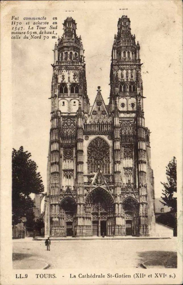 Tours — Kathedrale Saint-Gatien (12. und 16. Jahrhundert) — LL.9 - Vorderseite