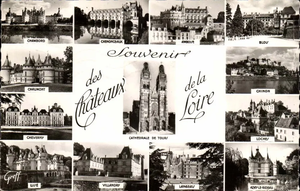 Castelos da Loire — Lembrança dos Castelos da Loire — Greff, n°148 - Frente