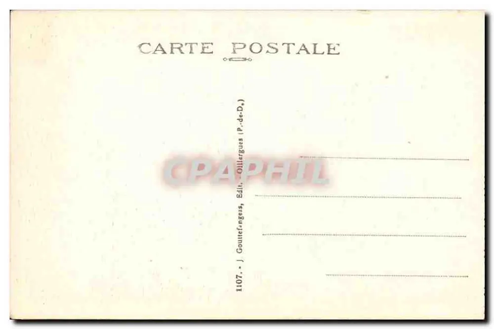 Clermont-Ferrand — Vista geral — G. D. (editor) - Verso