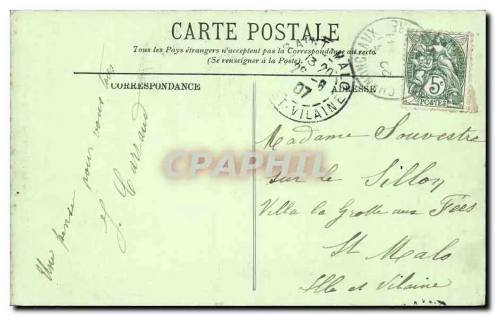 Chenonceaux — O Castelo — A Fachada Renascentista — Detalhe — LL - Verso