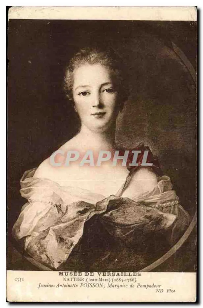 Jeanne-Antoinette Poisson, Marquise de Pompadour — Portrait von Nattier — Musée de Versailles - Vorderseite