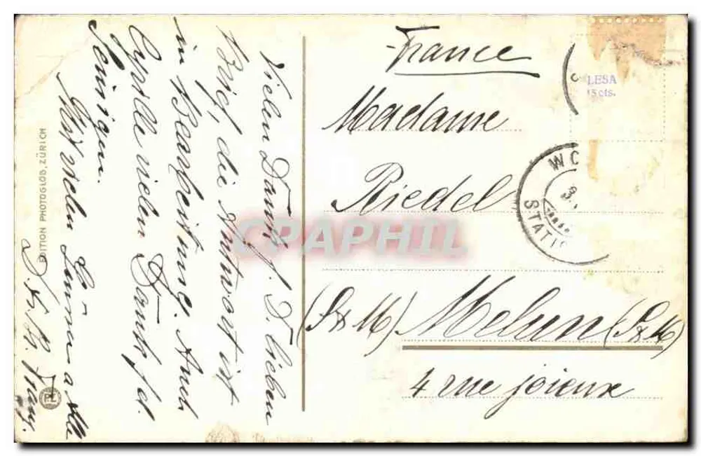 Lealdade dos Homens — Nigritella augustifolia — edição fotográfica Zürich - Verso