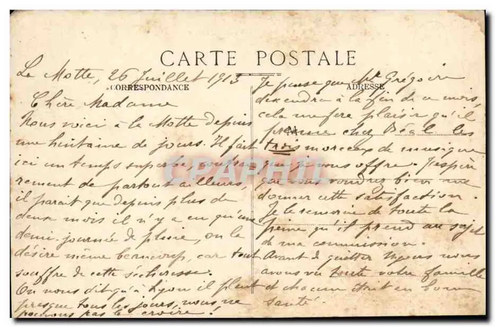 Vale do Oule — Arredores de La Motte-Chalangon (Drôme) — Edição Liolier - Olléne Romane - Verso