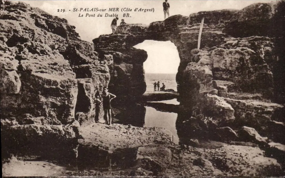 St-Palais-sur-Mer (Côte d'Argent) — Il Ponte del Diavolo — BR - Recto