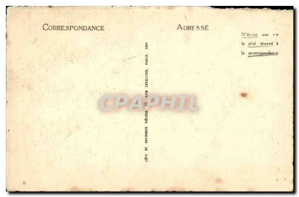 Die Treppe genannt 'der Königin Berthe' — Alt-Chartres — Verlag: Letellier, Paris - Rückseite